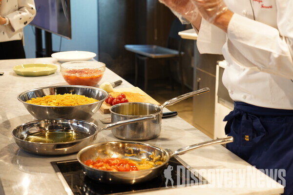 ​▲이탈리아 파스타 문화 소개 시연, 시식 현장 ⓒ이탈리아관광청​