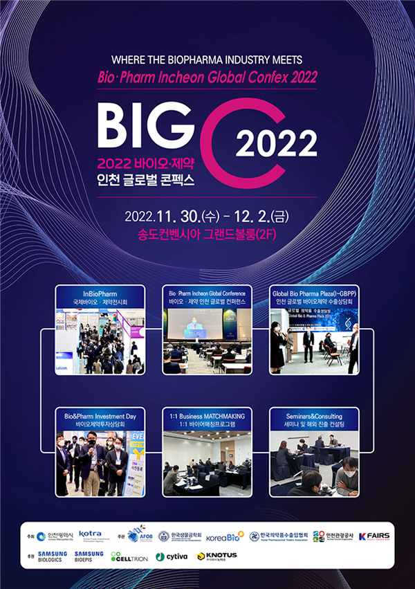 2022 바이오․제약 인천 글로벌 콘펙스 포스터