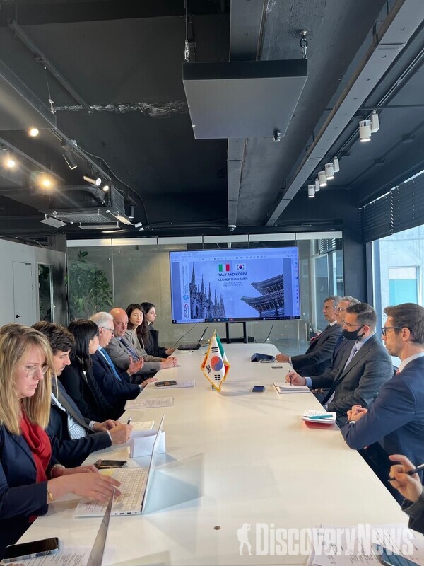 ▲외교부 면담 장면    ⓒ주한이탈리아대사관