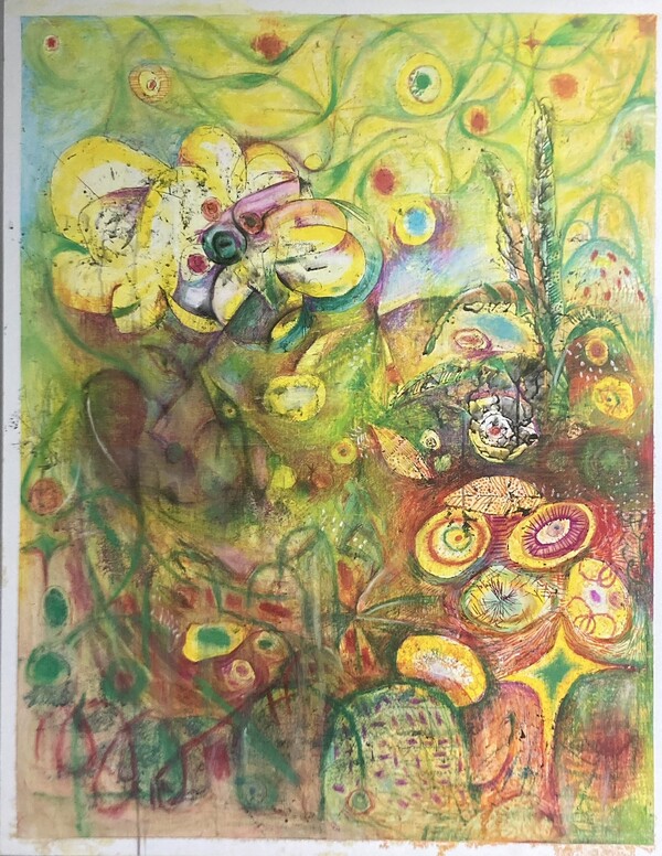 '나의 작은 친구를 만나러 가는 길에 이탈리아의 햇빛을 마셔요' 전시 작품  [사진=이탈리아관광청]