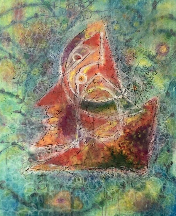 '나의 작은 친구를 만나러 가는 길에 이탈리아의 햇빛을 마셔요' 전시 작품  [사진=이탈리아관광청]